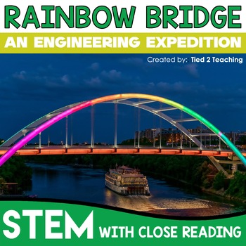 Preview of St. Patrick's Day STEM Activities Build a Rainbow Bridge March STEM Challenge