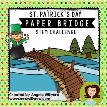 Preview of St. Patrick's Day STEM Challenge: Paper Bridge - SMART Notebook - Grades 3-5