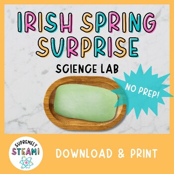 Preview of St. Patrick's Day STEM / STEAM Activity - Microwaving Soap Science Lab!