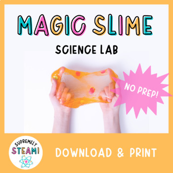 Preview of Halloween STEM / STEAM Slime Activity - States of Matter Science Lab!
