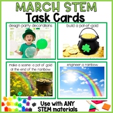 St. Patrick's Day STEM Task Cards | March STEM Task Cards