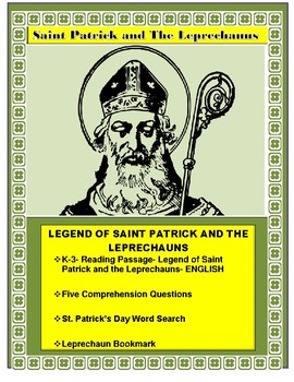 Preview of St. Patrick's Day- Saint Patrick and The Leprechauns- Reading-Distance Learning 