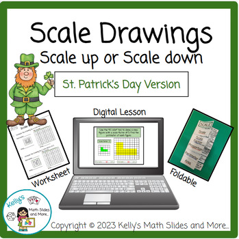 Preview of St. Patrick's Day - Scale Drawing Math Activity - Digital and Printable
