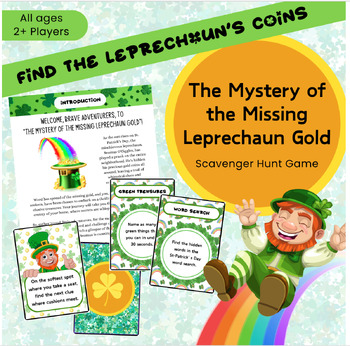 Preview of St. Patrick's Day Scavenger Hunt: Find the Leprechaun's Gold - Printable Game