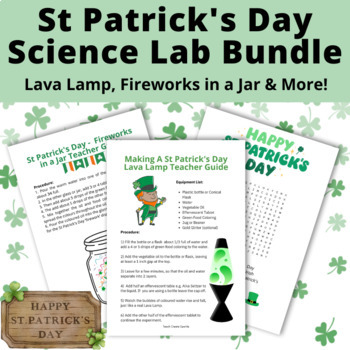 Preview of St Patrick's Day Science Activities | Density of Liquids Lab | States of Matter