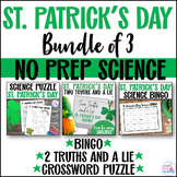 St. Patrick's Day Science Activities and Games - No Prep a