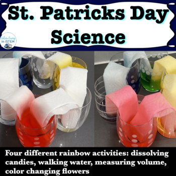 Preview of St. Patrick's Day Science Chemistry Activities Rainbow Labs capillary action ...