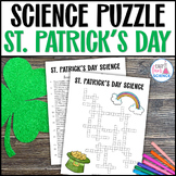 St. Patrick's Day Science Crossword Puzzle with Word Bank 
