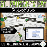 St. Patrick's Day Science Stations Lab - Editable & Google