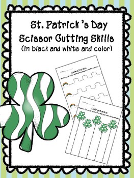 St Patrick's Day printables : scissor skills - Cobberson + Co.