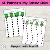 St. Patrick's Day Scissor Skills Worksheets - Preschool | 