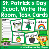 St. Patrick's Day Scoot Write the Room Task Cards Handwrit