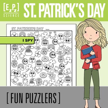 Preview of St. Patrick's Day Search Activity | I Spy Holiday Challenge for Early Finishers