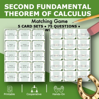 Preview of St. Patrick's Day: Second Fundamental Theorem of Calculus Matching Games