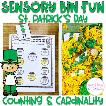 St. Patrick's Day Sensory Bins Counting & Cardinality by Sparkling in ...