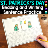 St. Patrick's Day Sentence Writing Practice Worksheets Uns