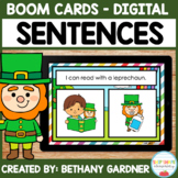 St. Patrick's Day Sentences - Boom Cards - Distance Learning
