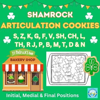 Preview of St. Patrick's Day Shamrock Articulation Cookie Craft