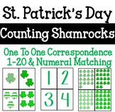 St. Patrick's Day Shamrock Counting One to One Corresponde