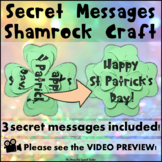 St Patrick's Day Shamrock Craft Secret Messages ENGLISH VERSION