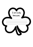 St. Patrick's Day Shamrock - I am Lucky Because....