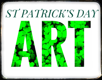 Preview of St Patrick's Day Shamrock Surprise Art Lesson