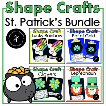 Preview of St. Patrick's Day Shape Crafts Bundle