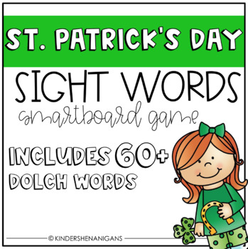 Preview of St. Patrick's Day Sight Word Flash