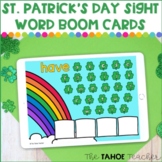 St Patrick's Day Sight Words Boom Cards | Digital Reading Centers