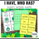 St. Patrick's Day Sight Words Game for Small Groups I Have