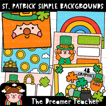 Preview of St. Patrick's Day Simple Backgrounds Clipart