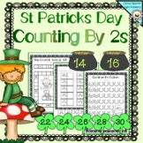 St Patrick's Day Skip Counting in 2's, Cut and Paste Print