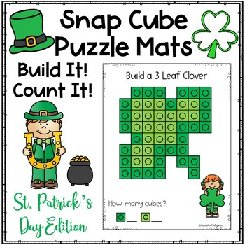 Preview of St. Patrick's Day Snap Cubes Puzzles Holiday Work Mats