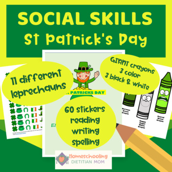 Preview of St. Patrick's Day - Social Skill Activities - Leprechaun Emotions