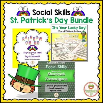 Preview of St. Patrick's Day Social Skills Bundle