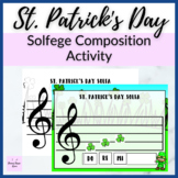 St. Patrick's Day Solfege Composition Activity for Element