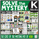 St. Patrick's Day Solve the Mystery Math & ELA Task Card A