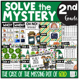 St. Patrick's Day Solve the Mystery Math & ELA Task Card A