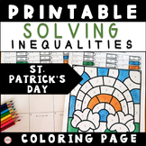 St. Patrick's Day Solving Inequalities In One Variable Col