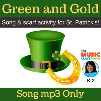Preview of St. Patrick's Day Song & Scarf Activity | Original Song mp3 Only