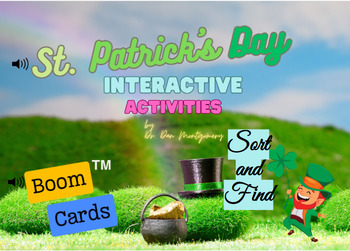 Preview of St. Patrick's Day Sort and Find Elementary Activities - BOOM CARDS