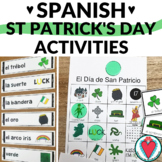 St Patrick's Day Spanish Bundle of Activities, Worksheets 