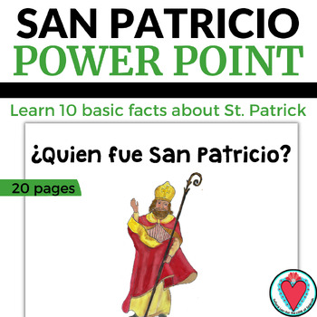 Preview of St Patrick's Day Spanish PowerPoint Presentation Who was St Patrick San Patricio