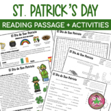 St. Patrick's Day Spanish Reading Comprehension and Compre