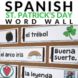 St Patrick's Day Spanish Vocabulary Words Bulletin Board W