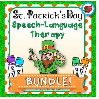 Preview of St. Patrick's Day Speech Language Activities BUNDLE!