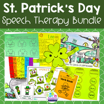 Preview of St. Patrick's Day Speech Therapy Activities