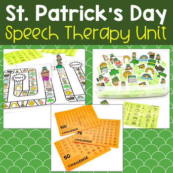 Preview of St. Patrick's Day Speech Therapy Activities | Huge Thematic Unit