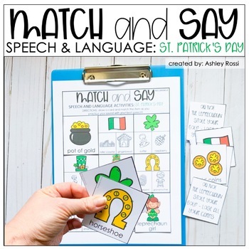 Preview of St. Patrick's Day Speech Therapy - Articulation & Language Activities for March