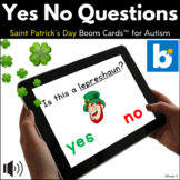 St Patrick's Day Speech Therapy BOOM CARDS™ | Yes No Questions